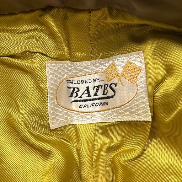 Vintage Bates of California Brown Leather Satin Lined Straight Pants Womens 28 - Picture 14 of 15